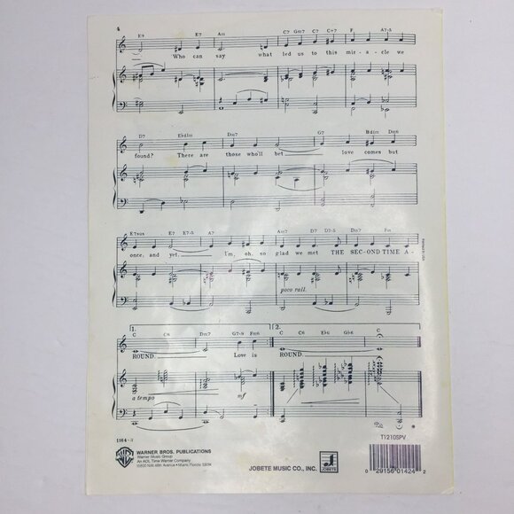 Second Time Around Sheet Music Deluxe Edition By Sammy Cahn & James Van Heusen - Picture 3 of 3